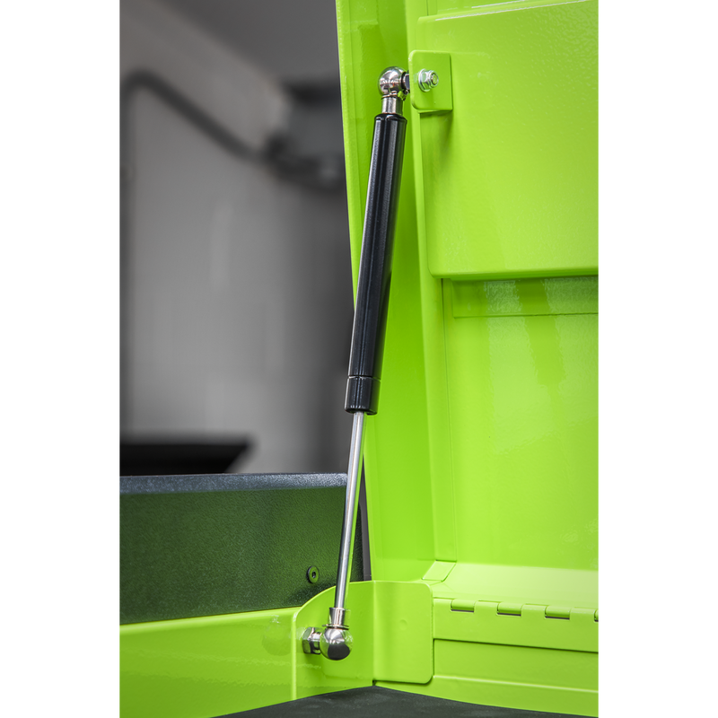 Sealey APPD4G 4 Drawer Push-to-Open Topchest with Ball-Bearing Slides - Hi-Vis Green
