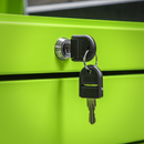 Sealey APPD4G 4 Drawer Push-to-Open Topchest with Ball-Bearing Slides - Hi-Vis Green