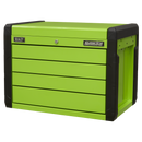 Sealey APPD4G 4 Drawer Push-to-Open Topchest with Ball-Bearing Slides - Hi-Vis Green