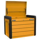 Sealey APPD4O 4-Drawer Push-to-Open Topchest with Ball-Bearing Slides - Orange