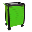 Sealey APPD7G 7 Drawer Push-To-Open Rollcab Hi-Vis Green