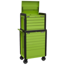 Sealey APPDSTACKG Rollcab 11 Drawer Push-To-Open Hi-Vis Green