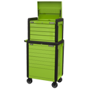 Sealey APPDSTACKG Rollcab 11 Drawer Push-To-Open Hi-Vis Green