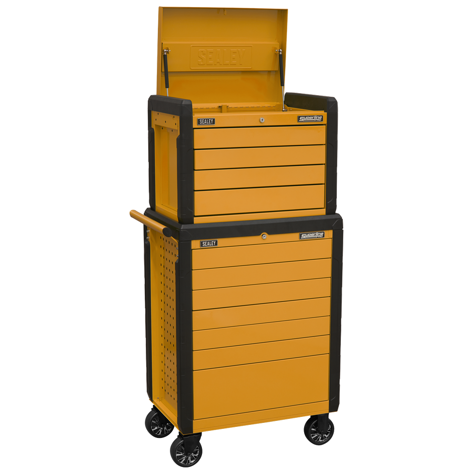 Sealey APPDSTACKO Rollcab 11 Drawer Push-To-Open Orange
