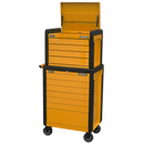Sealey APPDSTACKO Rollcab 11 Drawer Push-To-Open Orange