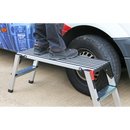 Sealey APS2 2-Tread Trade Aluminium Folding Platform EN 14183