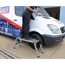 Sealey APS2 2-Tread Trade Aluminium Folding Platform EN 14183