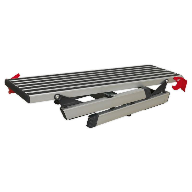 Sealey APS2 2-Tread Trade Aluminium Folding Platform EN 14183