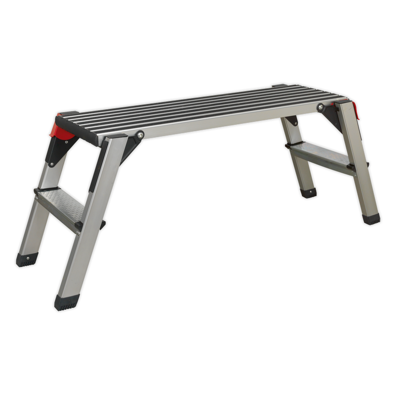 Sealey APS2 2-Tread Trade Aluminium Folding Platform EN 14183
