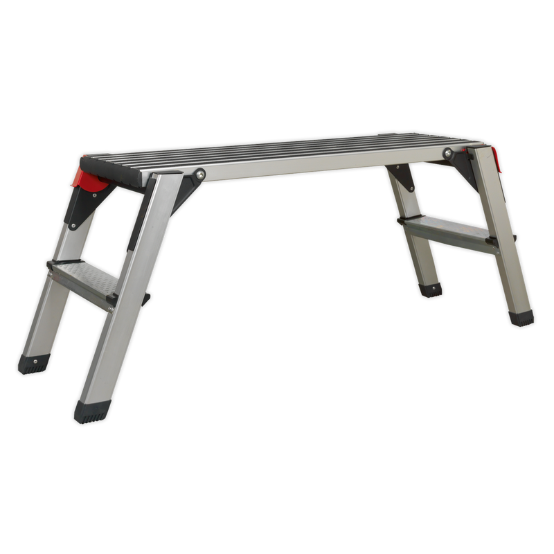 Sealey APS2 2-Tread Trade Aluminium Folding Platform EN 14183