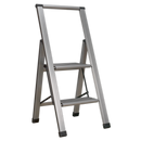 Sealey APSL2 2-Step Trade Aluminium Professional Folding Step Ladder 150kg Capacity