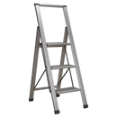 Sealey APSL3 3-Step Trade Aluminium Professional Folding Step Ladder 150kg Capacity