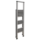 Sealey APSL3 3-Step Trade Aluminium Professional Folding Step Ladder 150kg Capacity