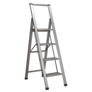 Sealey APSL4 4-Step Trade Aluminium Professional Folding Step Ladder 150kg Capacity