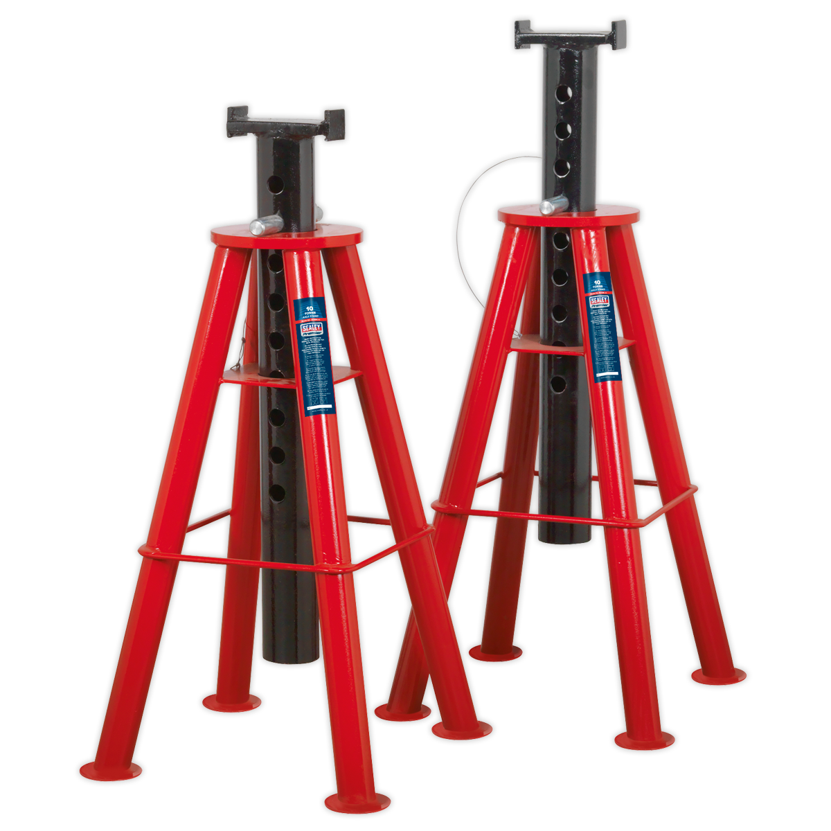 Sealey AS10H High Level Axle Stands (Pair) 10tonne Capacity per Stand