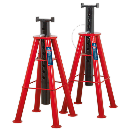 Sealey AS10H High Level Axle Stands (Pair) 10tonne Capacity per Stand