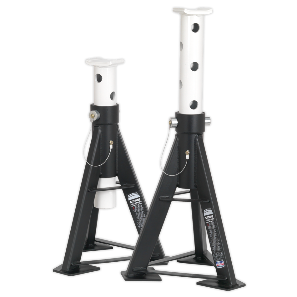 Sealey AS12 Axle Stands (Pair) 12tonne Capacity per Stand