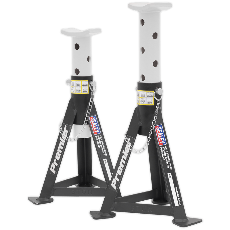 Sealey 3000CXDCOMBO1 Trolley Jack 3t & Axle Stands (Pair) 3t per Stand Combo