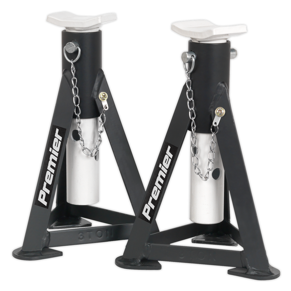 Sealey 3040ABCOMBO 3tonne Trolley Jack with Super Rocket Lift & Axle Stands (Pair)