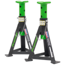 Sealey AS3G Axle Stands (Pair) 3tonne Capacity per Stand - Green