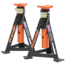 Sealey AS3O Axle Stands (Pair) 3tonne Capacity per Stand - Orange