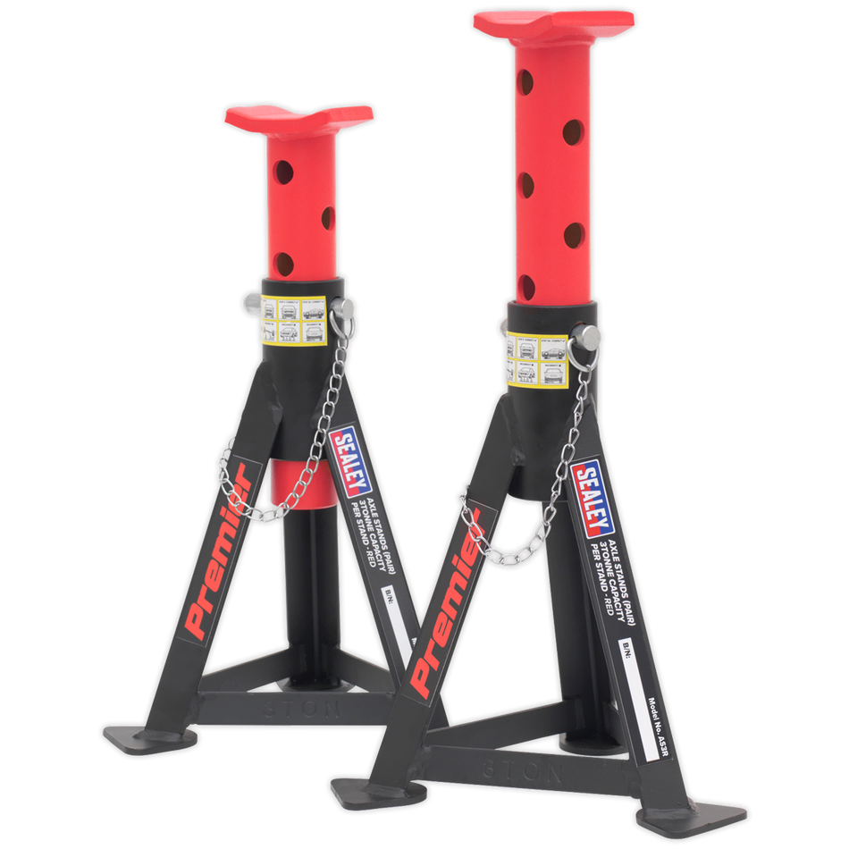Sealey 3040ARCOMBO Trolley Jack 3t & Axle Stands (Pair) 3t per Stand Combo