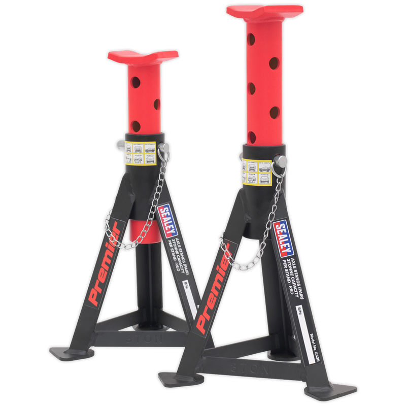 Sealey 3040ARCOMBO Trolley Jack 3t & Axle Stands (Pair) 3t per Stand Combo