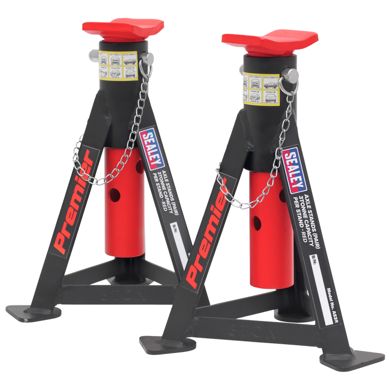 Sealey 3040ARCOMBO Trolley Jack 3t & Axle Stands (Pair) 3t per Stand Combo