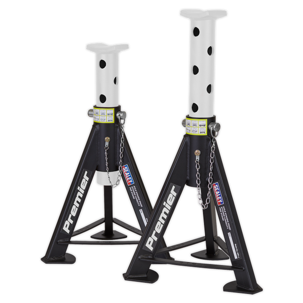Sealey AS6 Axle Stands (Pair) 6tonne Capacity per Stand - White