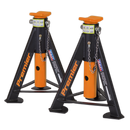 Sealey AS6O Axle Stands (Pair) 6tonne Capacity per Stand - Orange