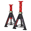 Sealey AS6R Axle Stands (Pair) 6tonne Capacity per Stand - Red