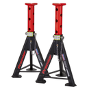 Sealey AS6R Axle Stands (Pair) 6tonne Capacity per Stand - Red