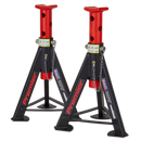 Sealey AS6R Axle Stands (Pair) 6tonne Capacity per Stand - Red