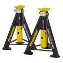Sealey AS6Y Axle Stands (Pair) 6tonne Capacity per Stand - Yellow