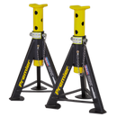 Sealey AS6Y Axle Stands (Pair) 6tonne Capacity per Stand - Yellow