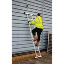 Sealey ASCL2 4-Way Aluminium Scaffold Ladder EN 131