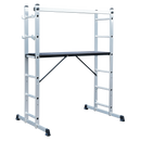 Sealey ASCL2 4-Way Aluminium Scaffold Ladder EN 131