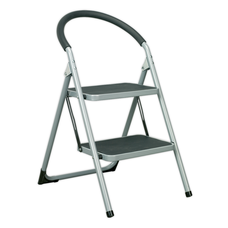 Sealey ASL2 2-Tread Trade Step Stool 150kg Capacity EN 14183