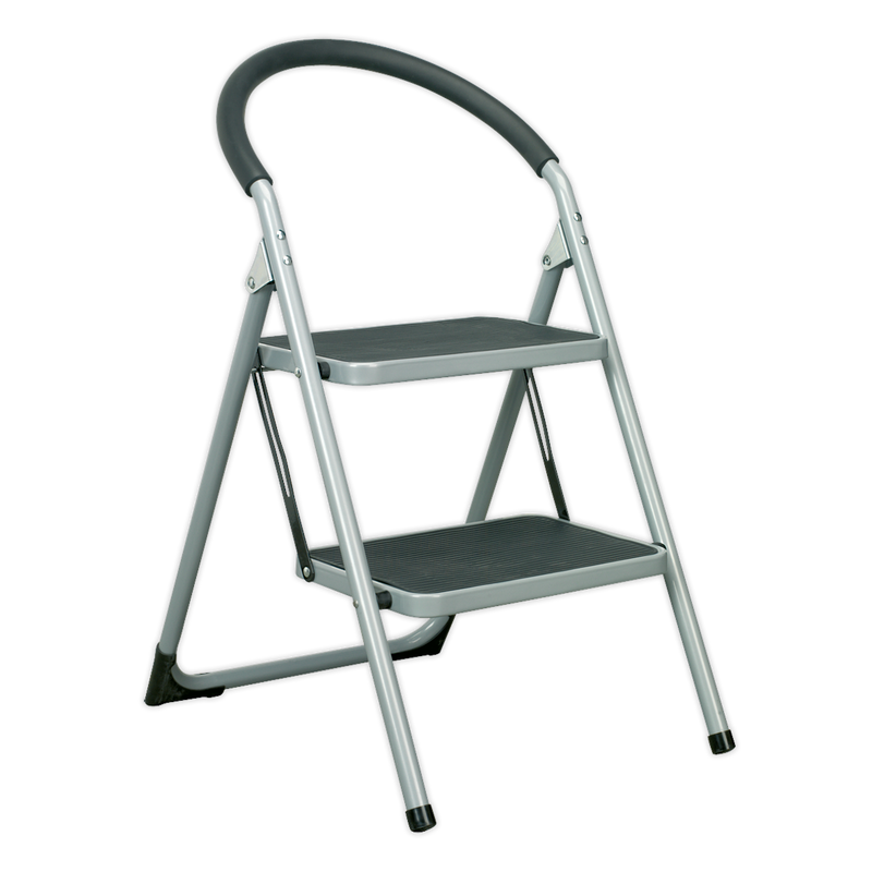 Sealey ASL2 2-Tread Trade Step Stool 150kg Capacity EN 14183