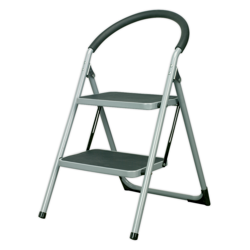 Sealey ASL2 2-Tread Trade Step Stool 150kg Capacity EN 14183