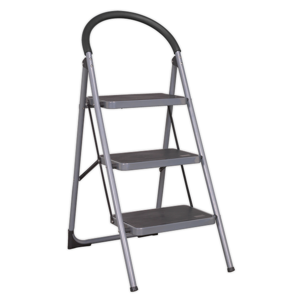 Sealey ASL23 3-Tread Trade Step Stool 150kg Capacity EN 14183