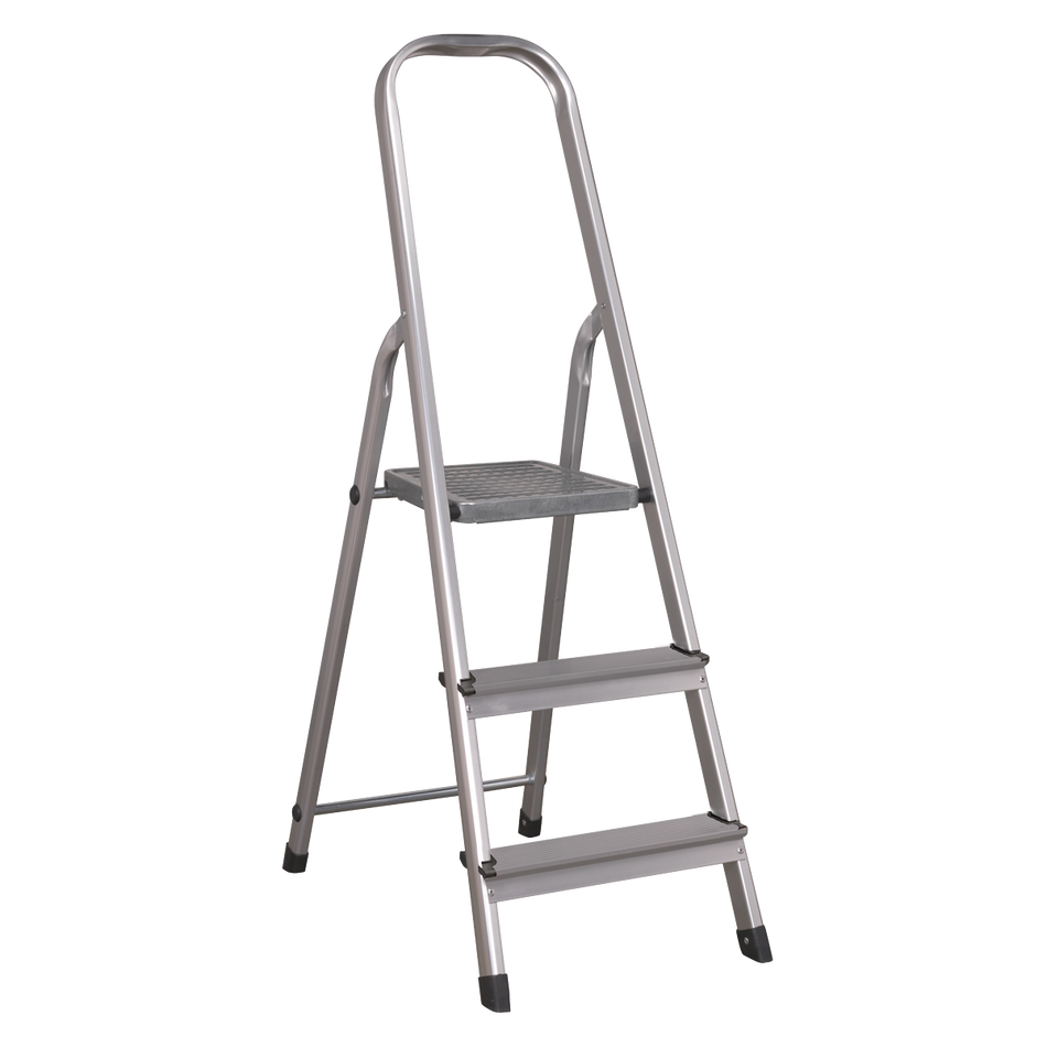 Sealey ASL3S 3-Tread Trade Aluminium Step Ladder EN 131