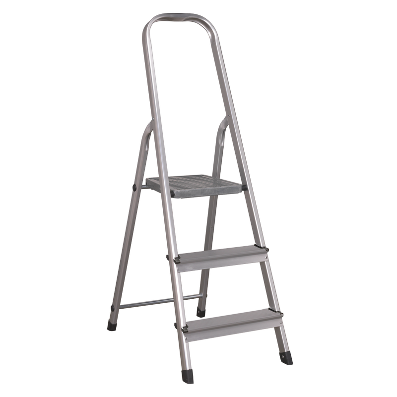 Sealey ASL3S 3-Tread Trade Aluminium Step Ladder EN 131