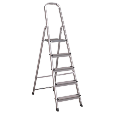 Sealey ASL5 5-Tread Trade Aluminium Step Ladder EN 131