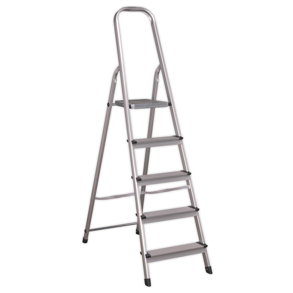 Sealey ASL5 5-Tread Trade Aluminium Step Ladder EN 131