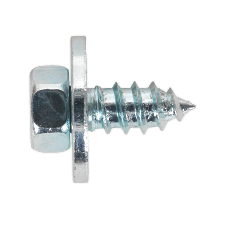 Sealey ASW121 #12 x 1/2" Zinc Plated Acme Screw with Captive Washer - Pack of 50