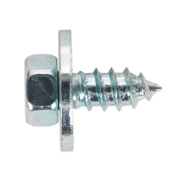 Sealey ASW121 #12 x 1/2" Zinc Plated Acme Screw with Captive Washer - Pack of 50