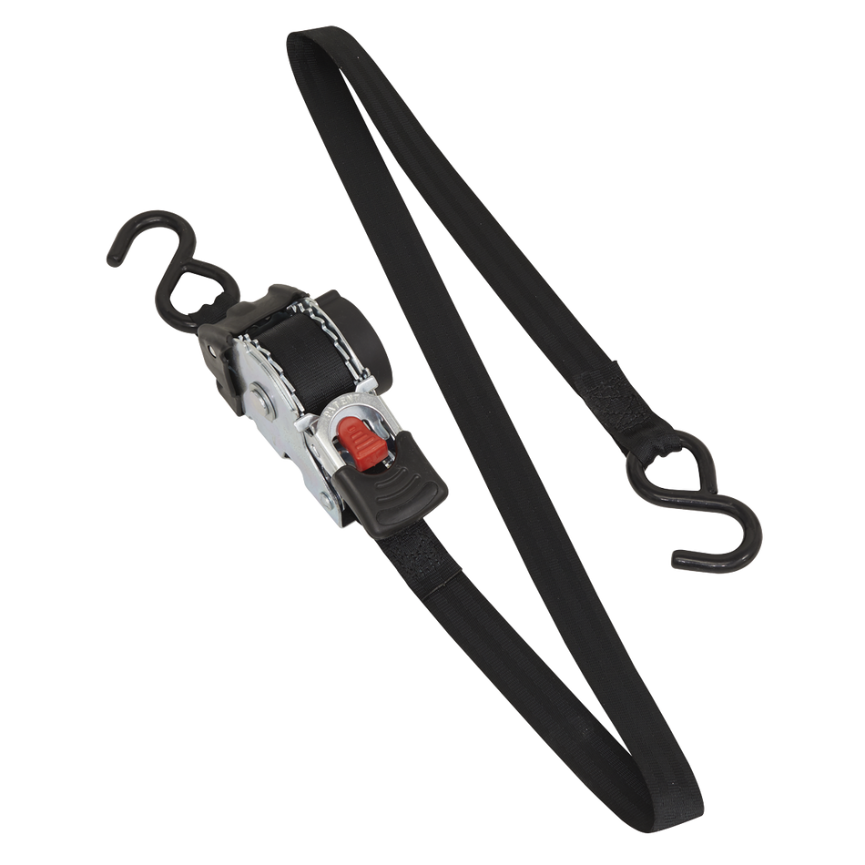 Sealey ATD25301 25mm x 3m Auto Retractable Ratchet Tie Down