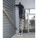 Sealey ATL11 11-Tread Trade Aluminium Telescopic Ladder EN 131