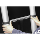Sealey ATL11 11-Tread Trade Aluminium Telescopic Ladder EN 131
